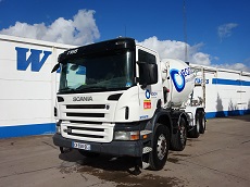 SCANIA P 380 CB 8X4 MHZ – EURO 3 – MALAXEUR A BETON 8 M3