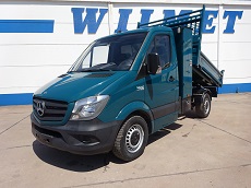 MERCEDES SPRINTER 313 CDI – 4X2 – EURO 5 – BENNE BASCULANTE ET COFFRE DE RANGEMENT – PERMIS B