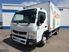 FUSO CANTER MITSUBISHI 7C15 – 4X2 – EURO 6 – CAISSE ET HAYON