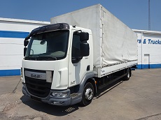 DAF LF 220 FA – 4X2 – EURO 6 – PLATEAU A RIDELLES BÂCHE ET HAYON