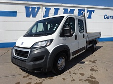 PEUGEOT BOXER 435 L3 2.0 HDI 160 – EURO 6 – DOUBLE CABINE – PLATEAU A RIDELLES