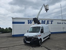 RENAULT MASTER F3500 L2H2 2.3 DCI 145 – EURO 6 – NACELLE TELESCOPIQUE SUR FOURGON TRONQUE