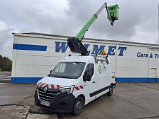 RENAULT MASTER F3500 L2H2 2.3 DCI 145 – EURO 6 – NACELLE TELESCOPIQUE SUR FOURGON TRONQUE