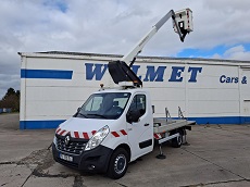 RENAULT MASTER CHASSIS CABINE L2H1 2.3 DCI 130 – EURO 6 – NACELLE TELESCOPIQUE 11.20 M – 192 HEURES D’UTILISATION !