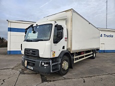 RENAULT D19 WIDE 280 – 4X2 – EURO 6 – CAISSE ET HAYON – BOITE MECANIQUE
