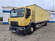 RENAULT D19 WIDE 280 – 4X2 – EURO 6 – CAISSE ET HAYON 2 TONNES