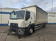 RENAULT D19 WIDE 320 – 4X2 – EURO 6 – CAISSE TAUTLINERT ET HAYON – TELMA