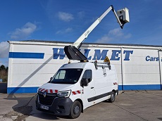 RENAULT MASTER F3500 L2H2 2.3 DCI 145 – EURO 6 – NACELLE TELESCOPIQUE 12 METRES